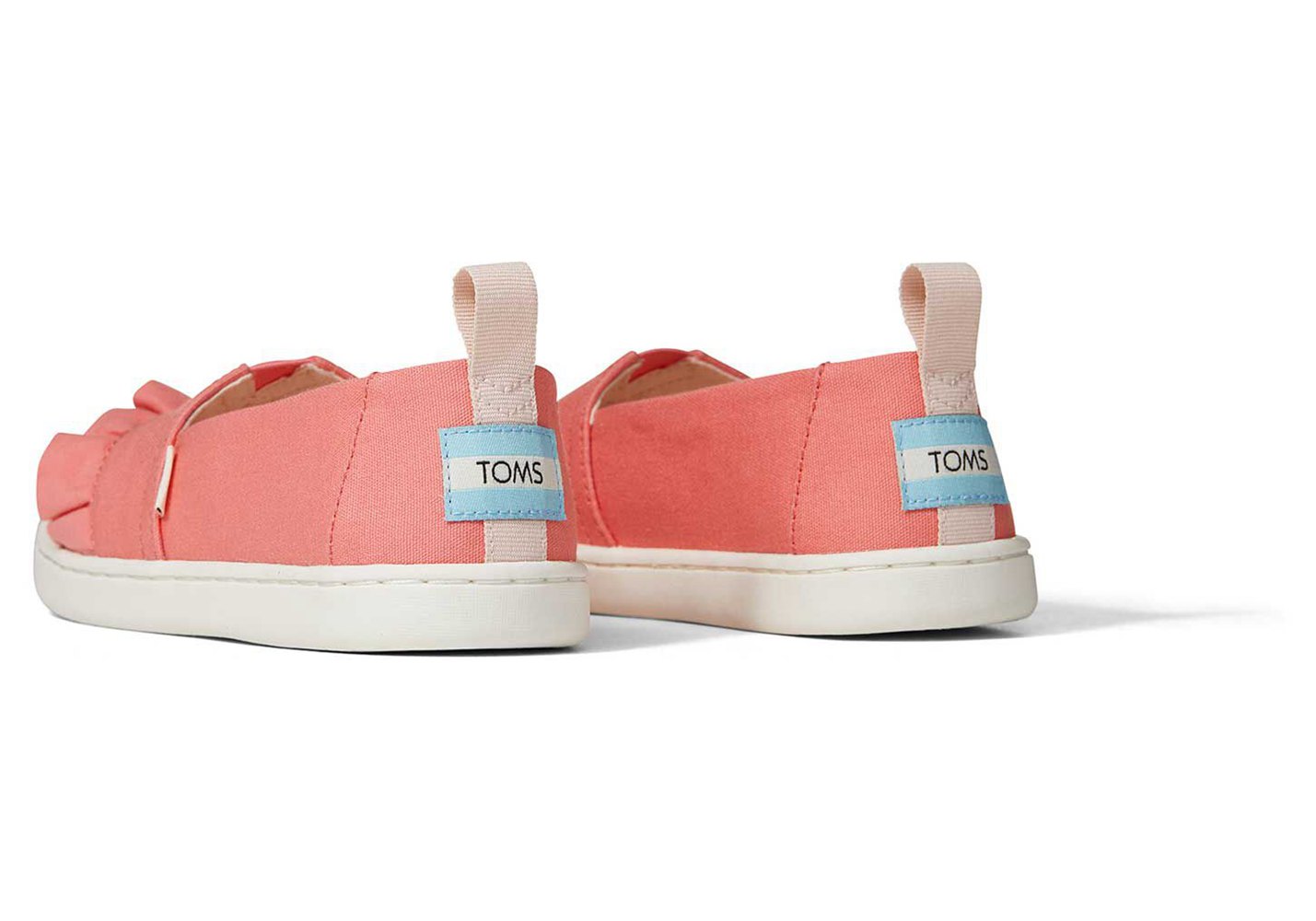 Toms Alpargata Youth Ruffle Canvas Espadrille Orange - Kids - 57318-YEKB